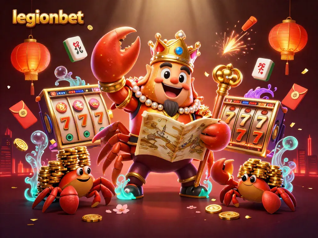 Legionbet offers thrilling slots with golden crab emperor and exciting game elements.