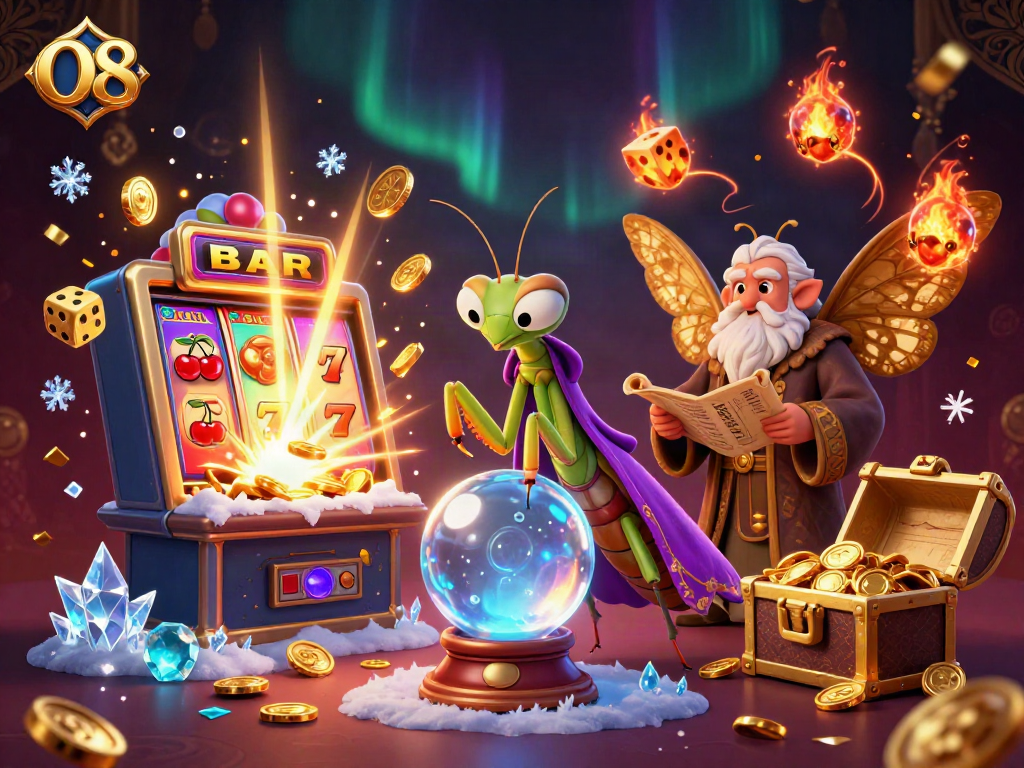 Engage with the vibrant world of O8, where fortune tells and casino games collide in a mystical atmosphere.