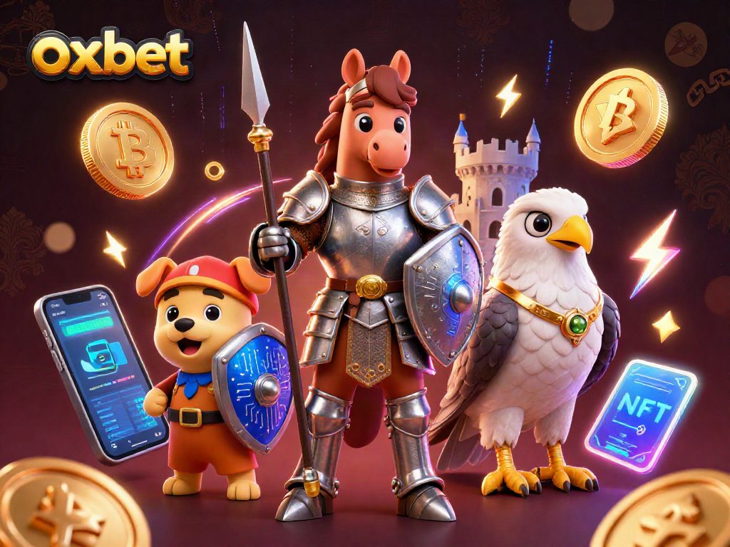 Engage with oxbet's immersive gaming experience through this vibrant 3D casino illustration.