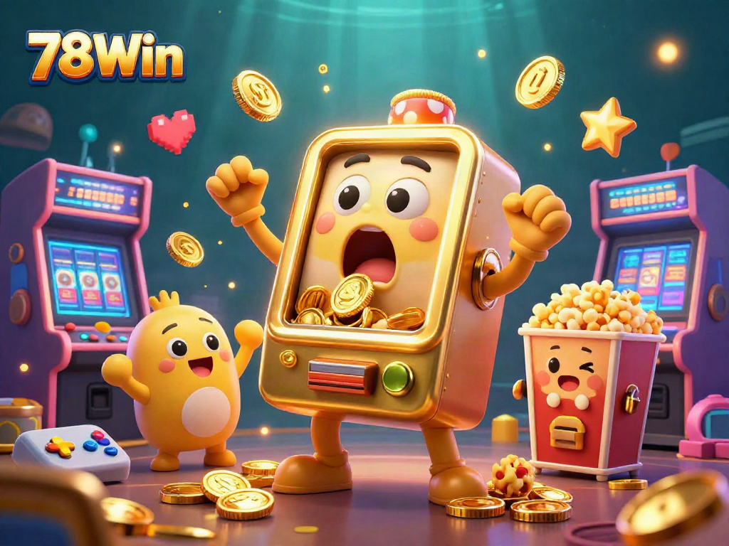 Spin the reels with 78Win and experience the thrill of hitting jackpots in vibrant illustrations.