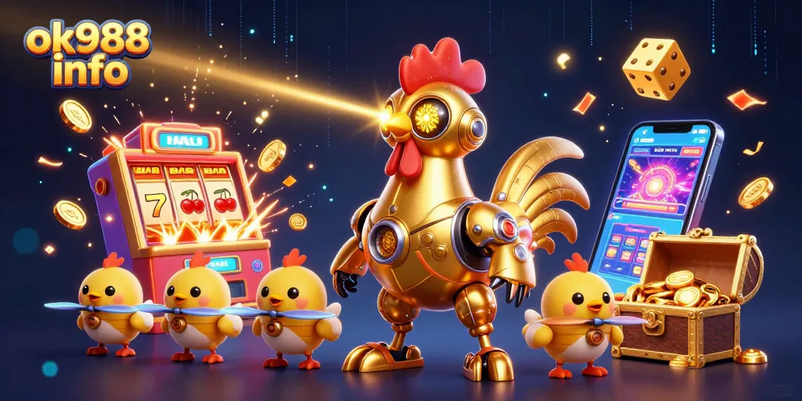 Experience thrilling wins at ok988 info with vibrant casino action featuring gold coins and jackpots.